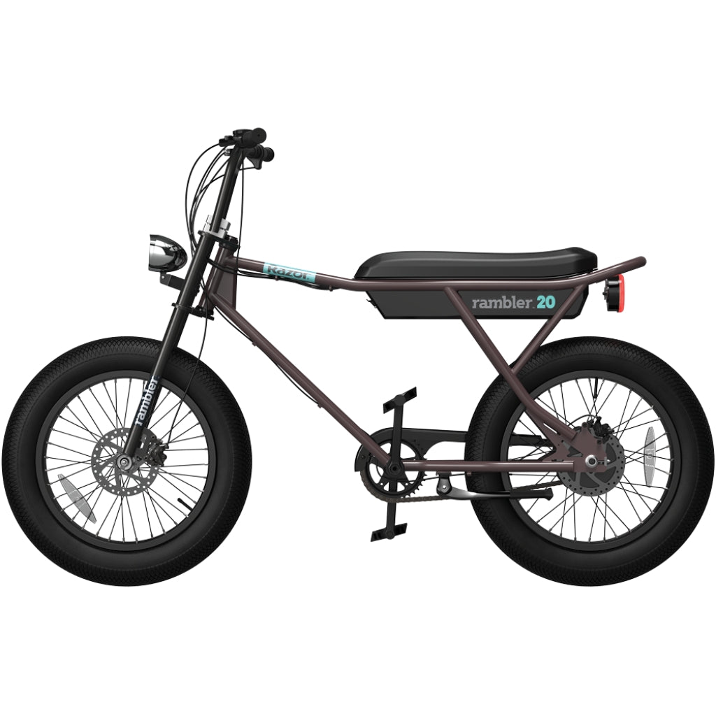 Razor Rambler 20 Electric Bike - Brown/Teal